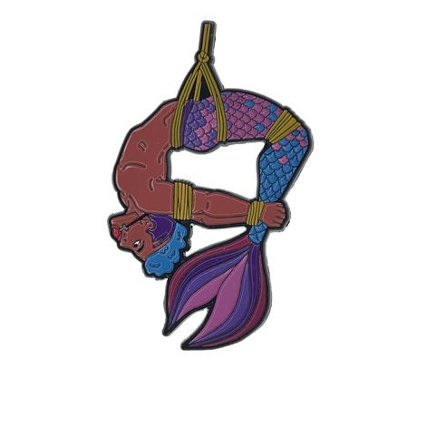 Merman V2 Blue Geeky and Kinky Rope Pin.