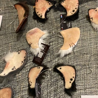 Assorted Deluxe Vegan Animal Ear Headband on display