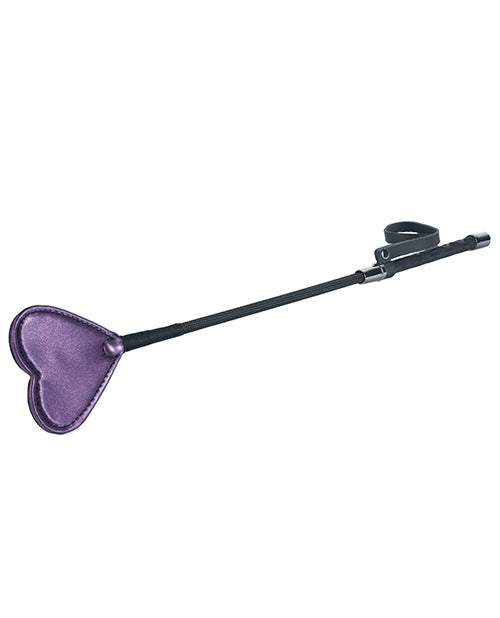 The purple Faux Leather Heart Crop.