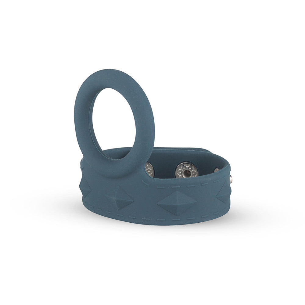 The Boners Cock & Ball Strap with ball ring to the front.