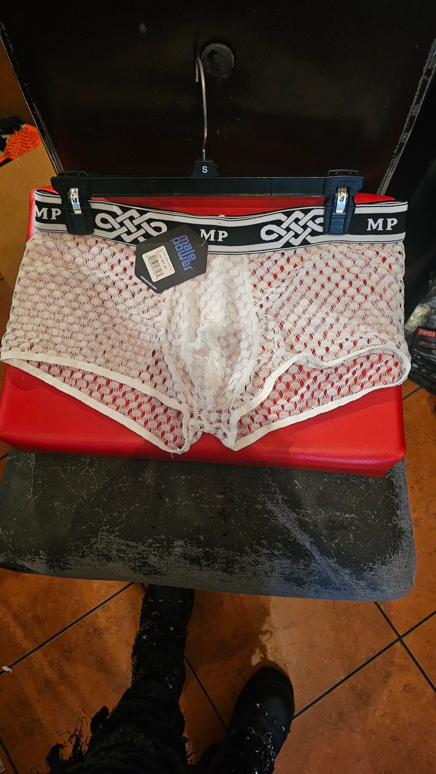 Male Power Mesh Mini Shorts