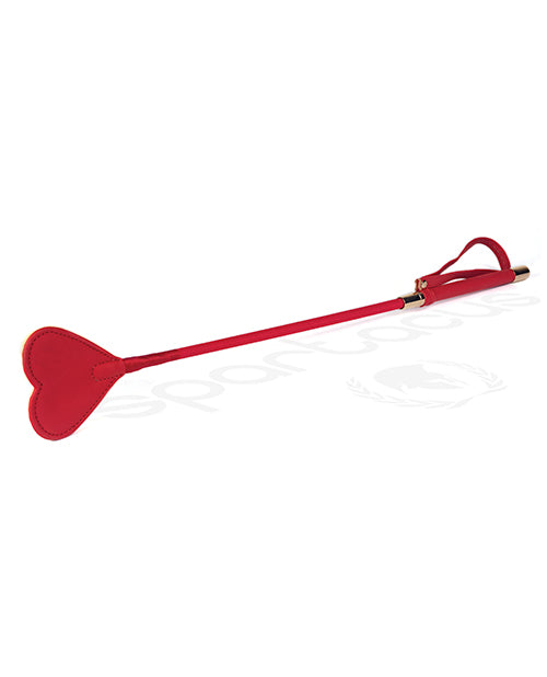 The red Faux Leather Heart Crop.