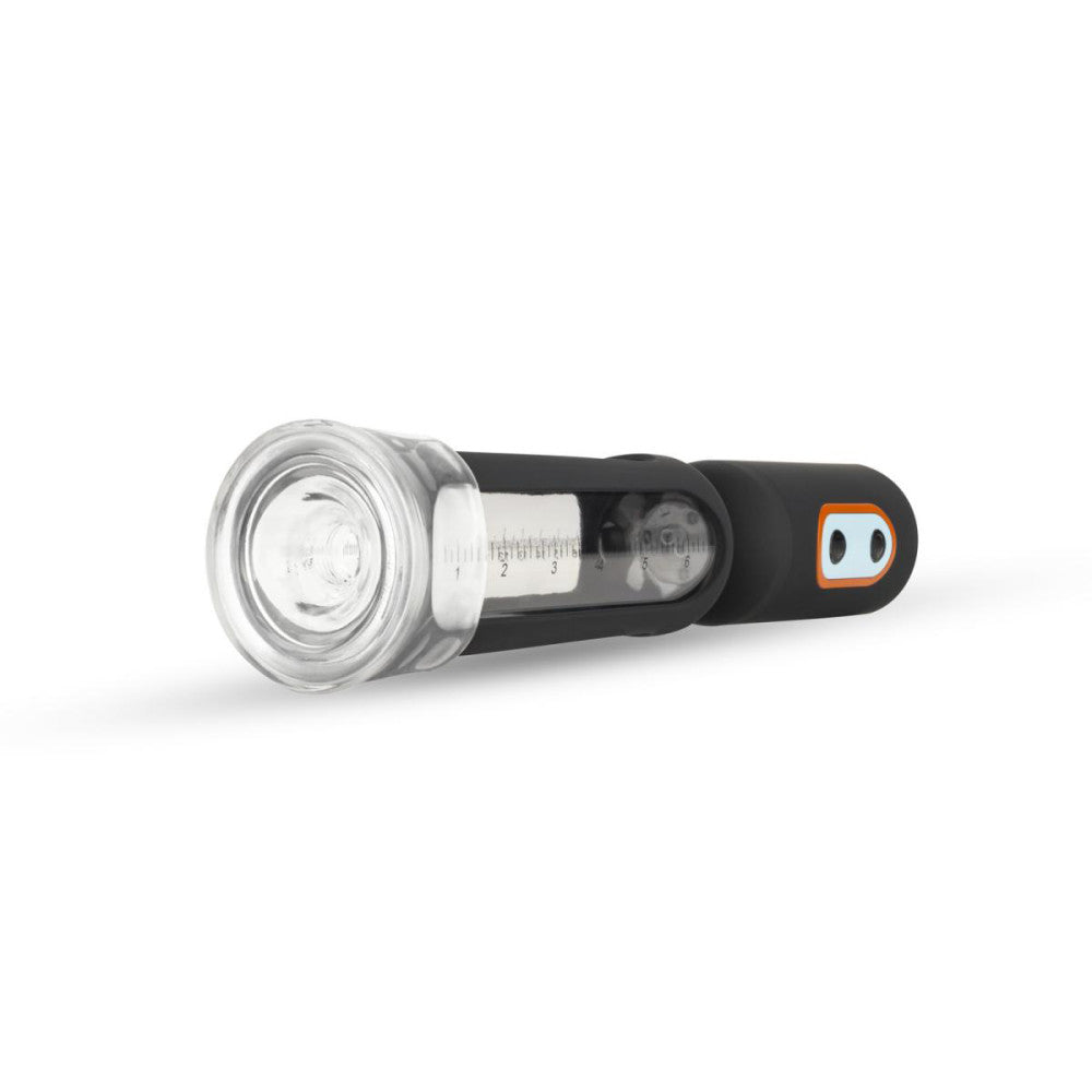 The CRUIZR Penis Pump with Sucking Function laying on its side.