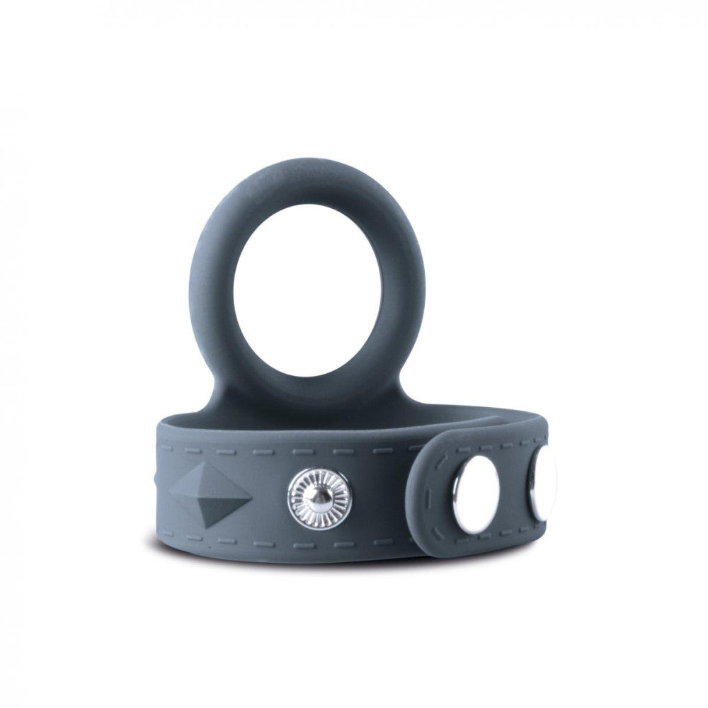 The Boners Cock & Ball Strap with snaps to the front.