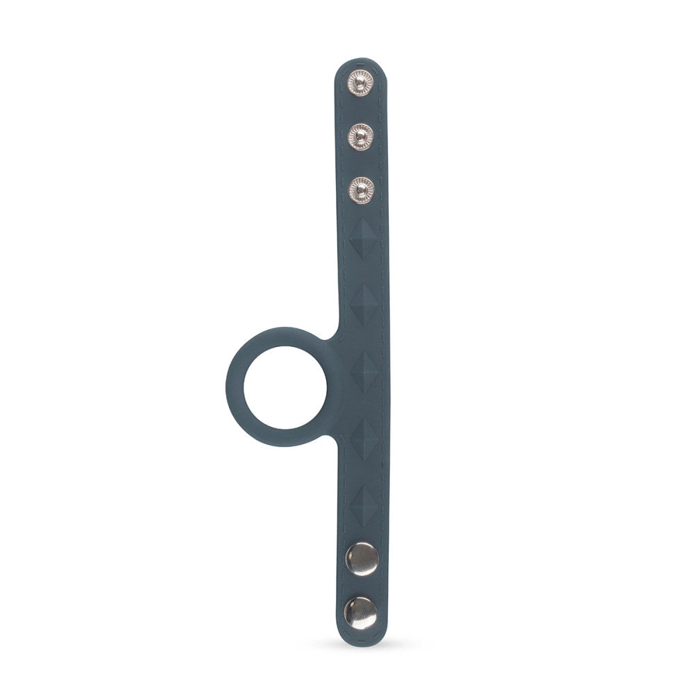 The Boners Cock & Ball Strap laid out flat.