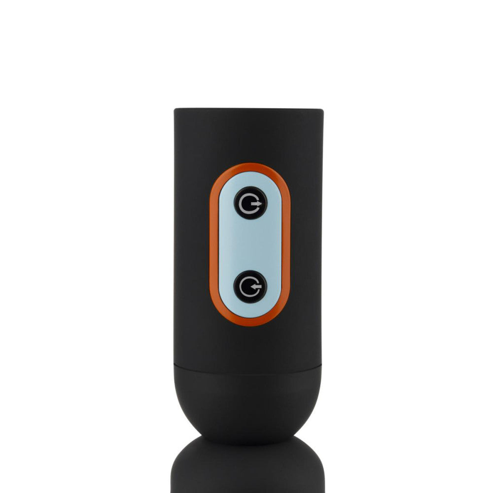 A close up of the power buttons for the CRUIZR Penis Pump with Sucking Function.