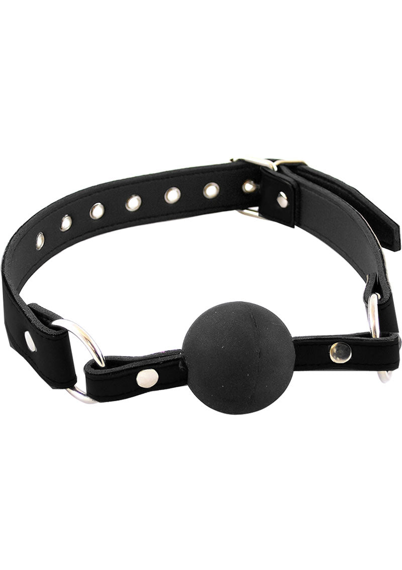 Rouge Leather Ball Gag
