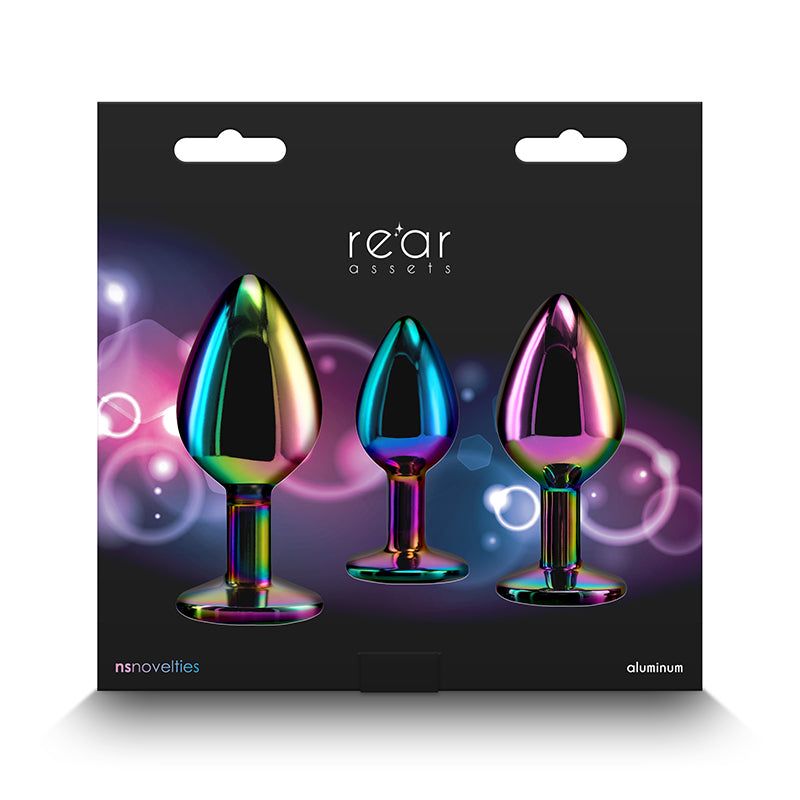The back of the packaging for the Rear Assets Rainbow Gem Trainer Kit.