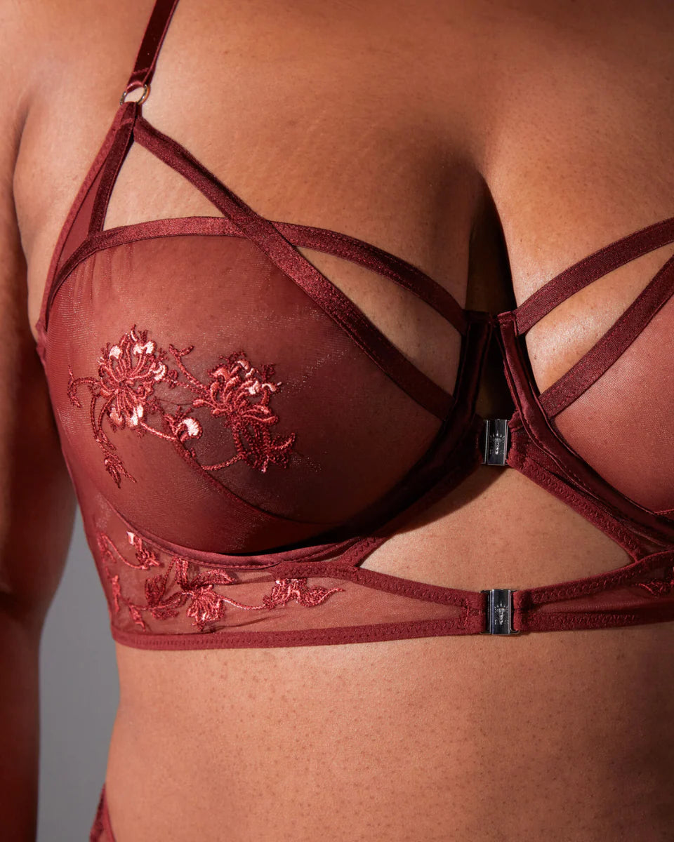 Thistle and Spire "Dryad" Bra - Burgundy