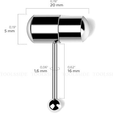Vibrating Tongue Rings - 14 Gauge
