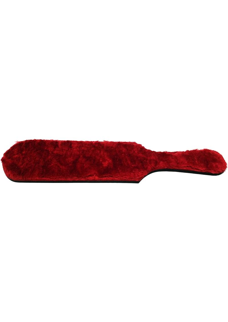 Leather Paddle with Faux Fur