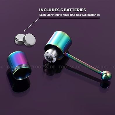Vibrating Tongue Rings - 14 Gauge