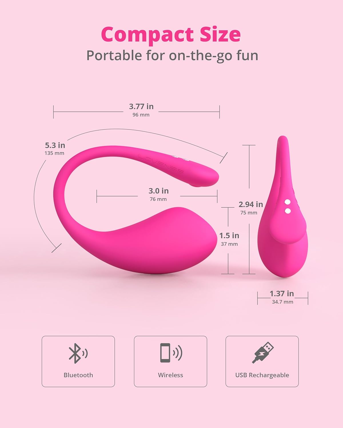 LOVENSE Lush 3 Remote Control Vibrator