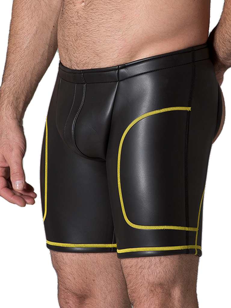 665 Inc. Neoprene Open Ass Long Shorts