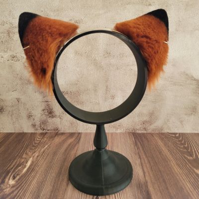 Back of Deluxe Vegan Animal Ear Headband on stand