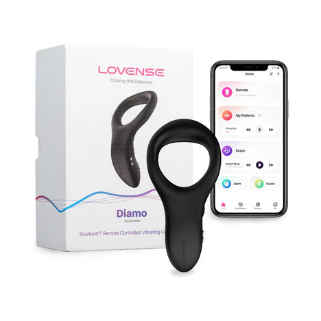 Lovense Diamo Bluetooth Remote Controlled Vibrating Cock Ring