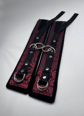 Brocade & Neoprene Vegan Cuffs
