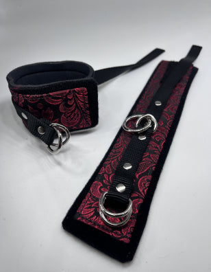 Brocade & Neoprene Vegan Cuffs