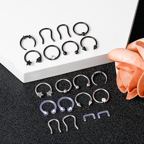 16 Gauge Assorted Septum Rings
