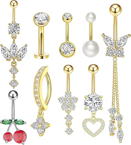14 Gauge Belly Button Rings