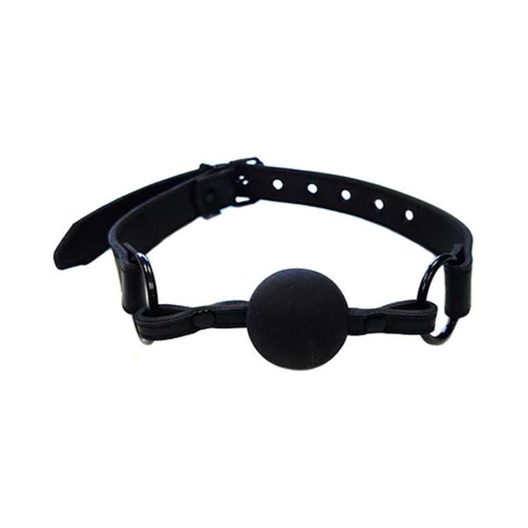 Rouge Leather Ball Gag