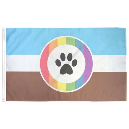 The FFG Limited Edition Outdoor 3x5' Pride Flag -  Furry Pride