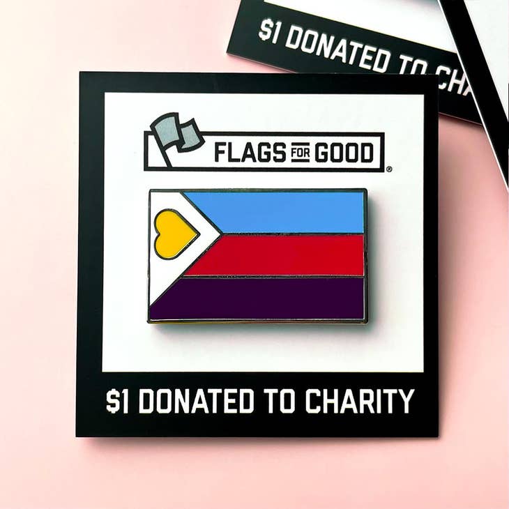 The FFG Limited Edition Pride Flag Pin- Polyamory.