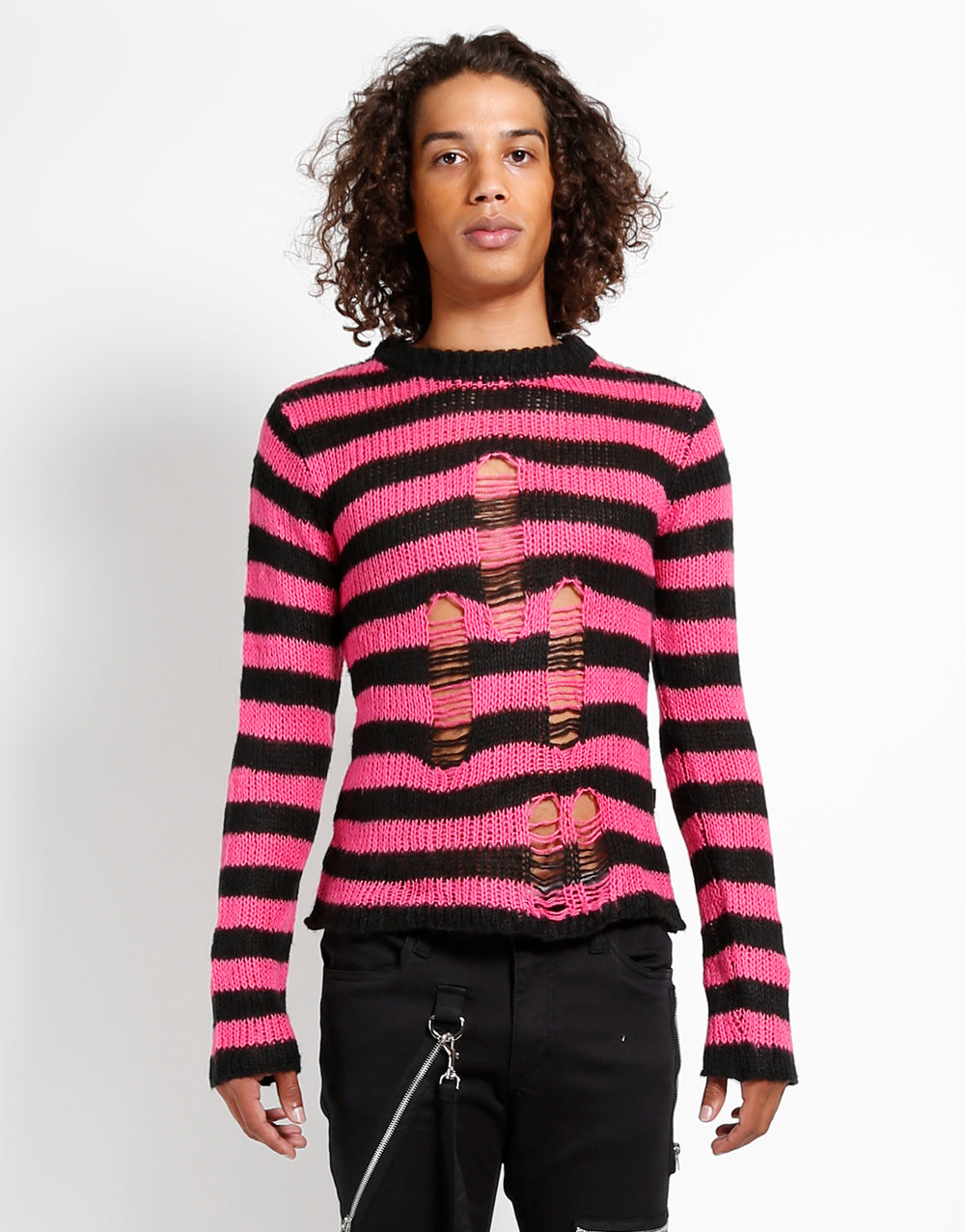 RAG STRIPE SWEATER