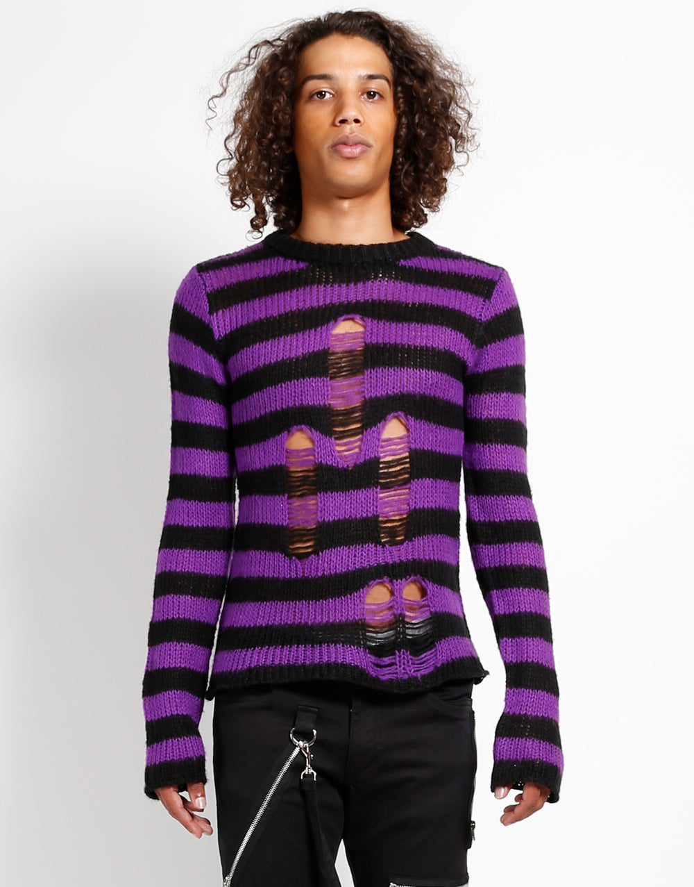 RAG STRIPE SWEATER