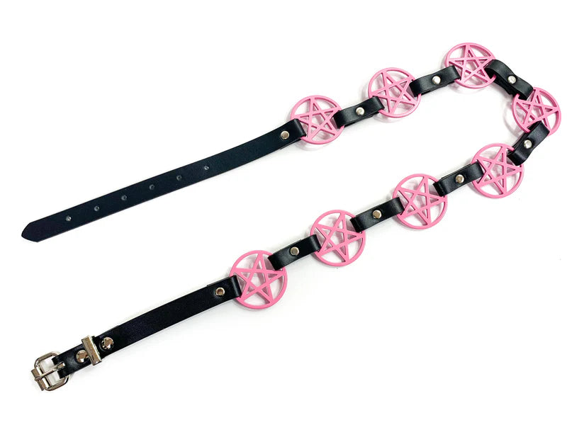Funk Plus Pink Pentagram Belt