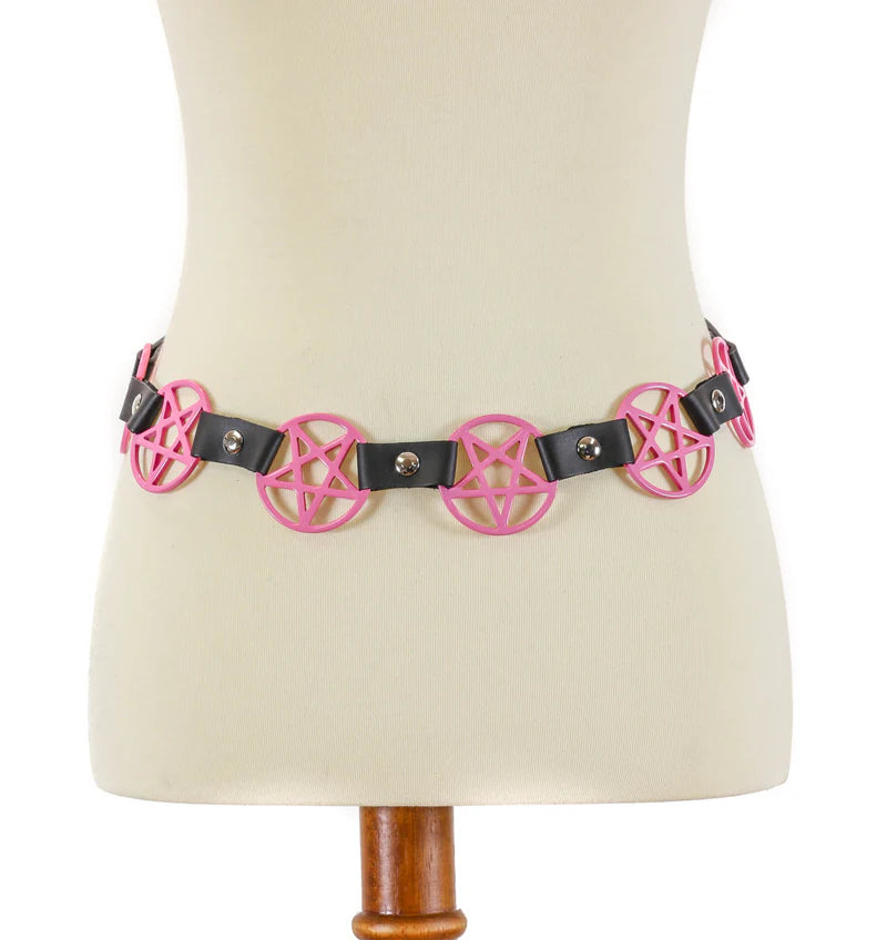 Funk Plus Pink Pentagram Belt