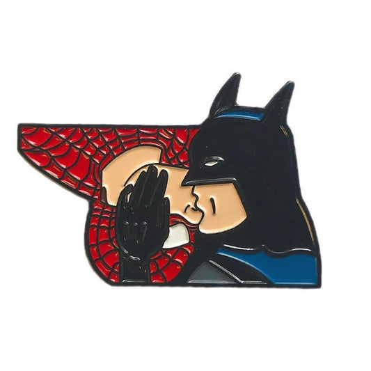Peter Loves Bruce Geeky and Kinky Comic Book Pin.
