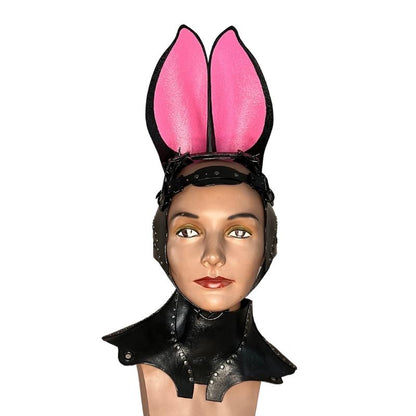 front of Black Bunny Head Harness