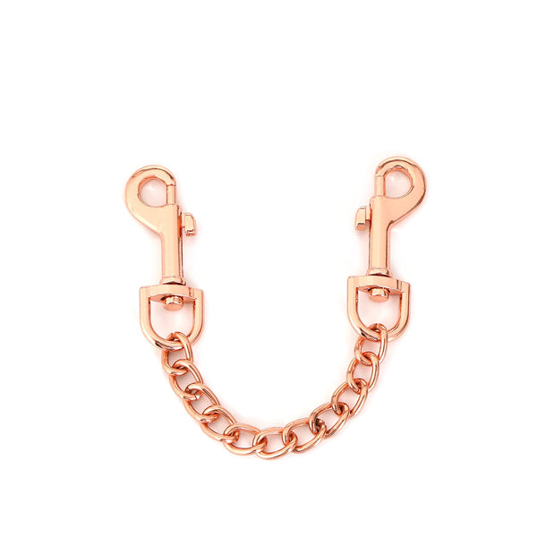 Rose Gold Wrist Cuff Connecting Chain Close Up View