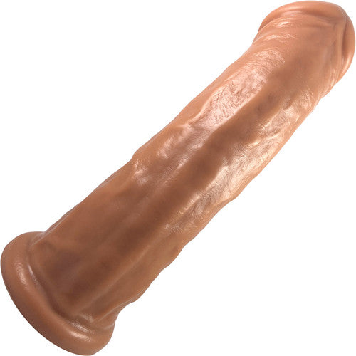 The back of the caramel Gambler Dildo.