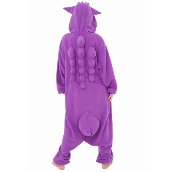 model wearing Gengar Kigurumi showing back