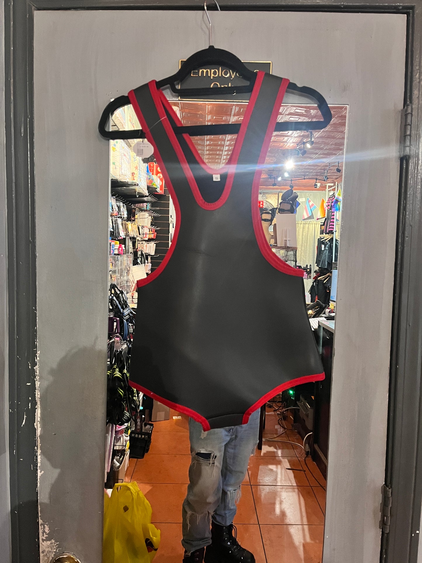 Neoprene Open Back Wrestling Singlet