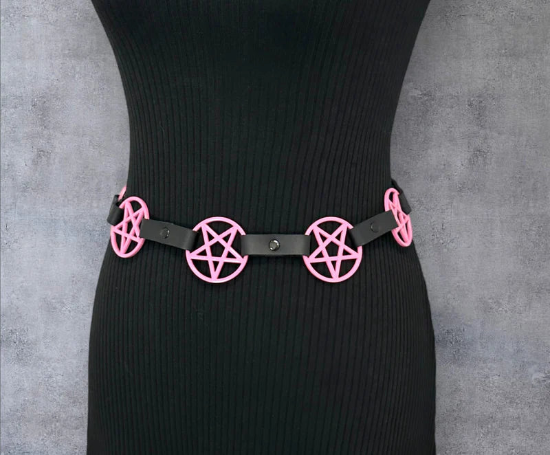 Funk Plus Pink Pentagram Belt