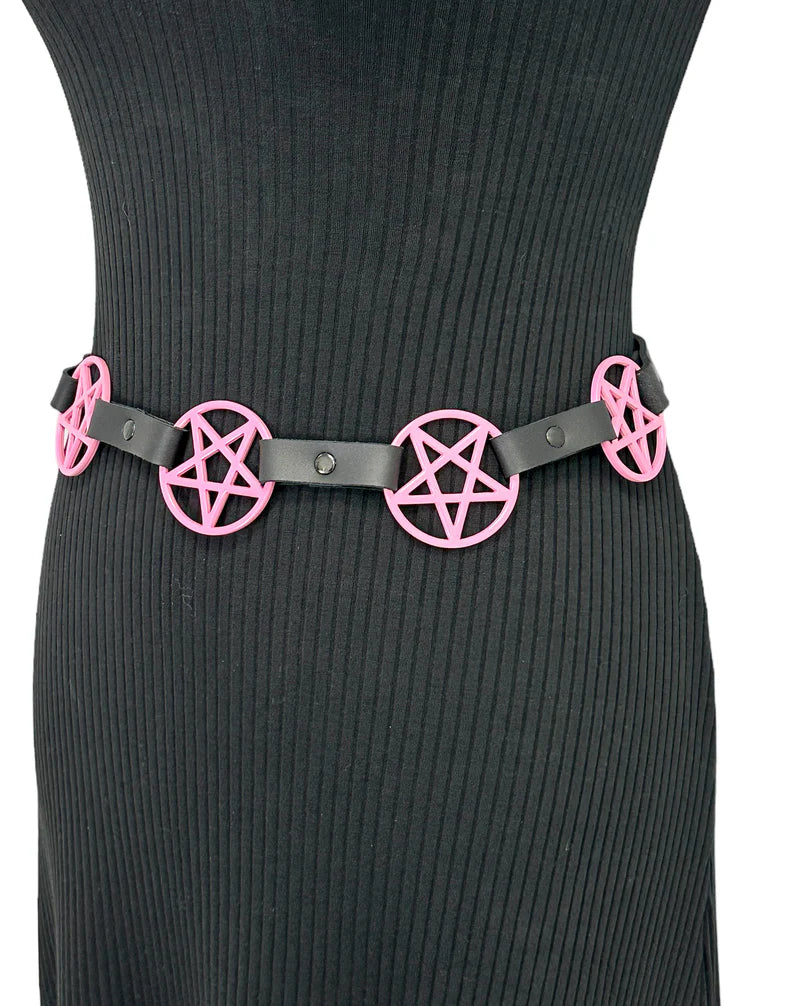 Funk Plus Pink Pentagram Belt
