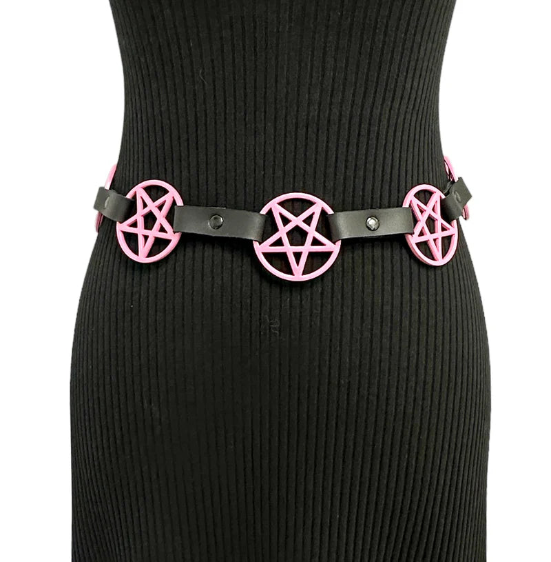 Funk Plus Pink Pentagram Belt