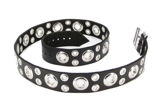 The Leather Tentacle Belt displayed loosely curled up.