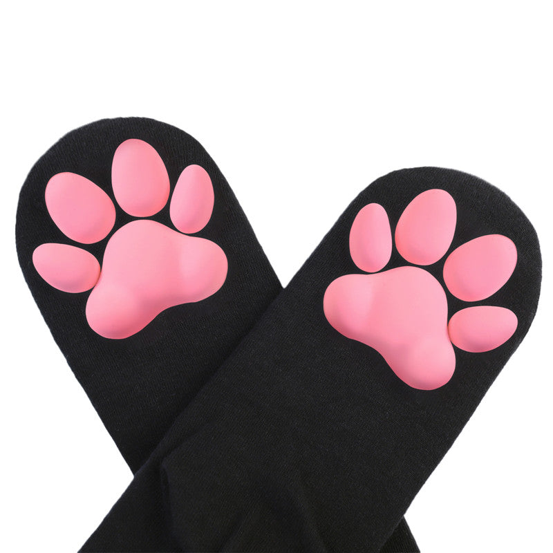 3D Paw Pad Frilled Socks