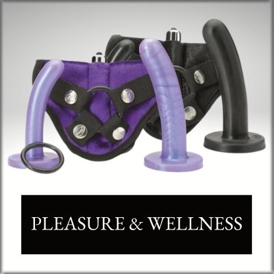 Pleasure & Wellness - The Tantus Bend Over Beginner Dildo Strap-On Kit.