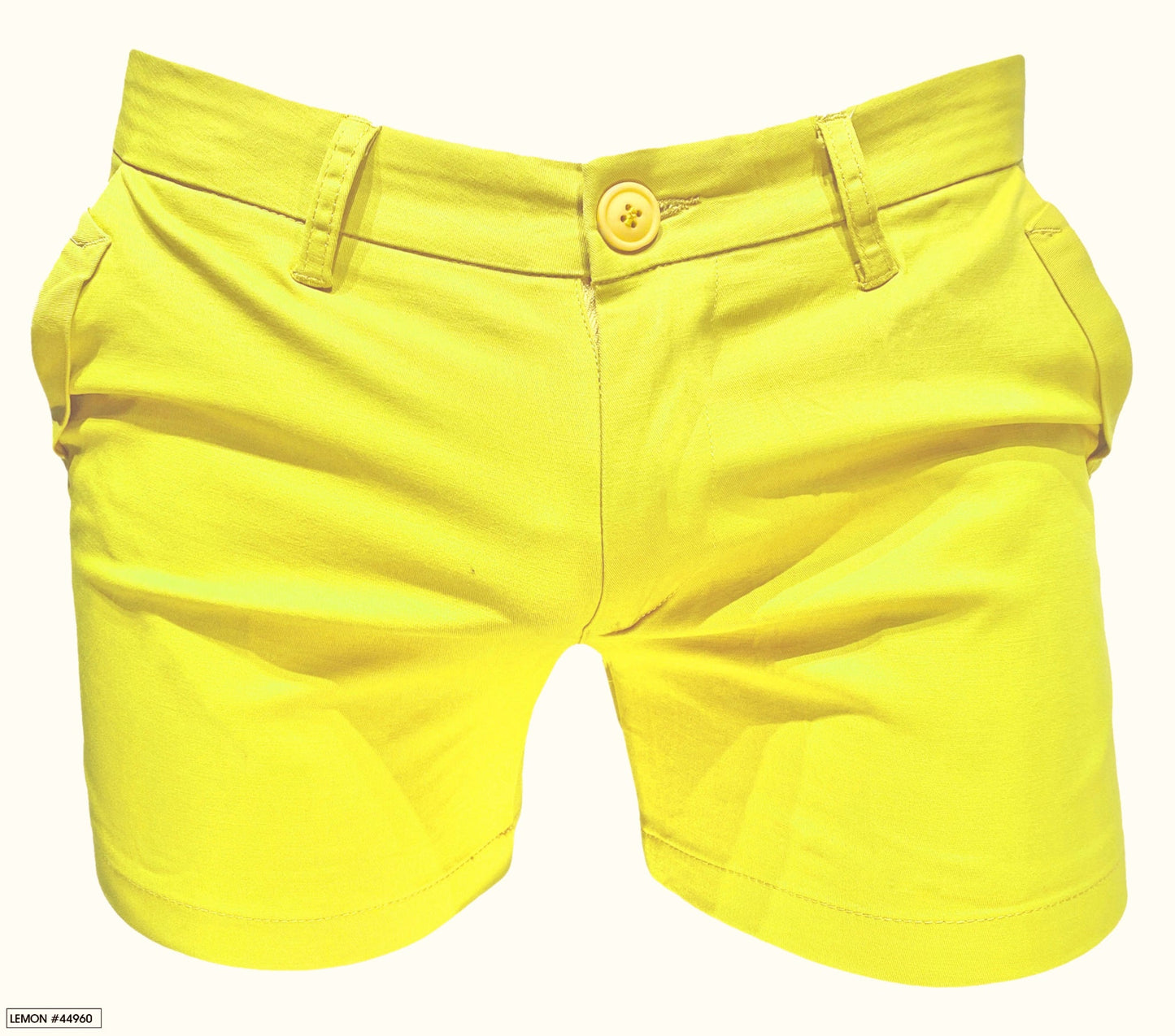 Knobs by Ryan Hill San Francisco Chino Short Shorts - Lemon Yellow