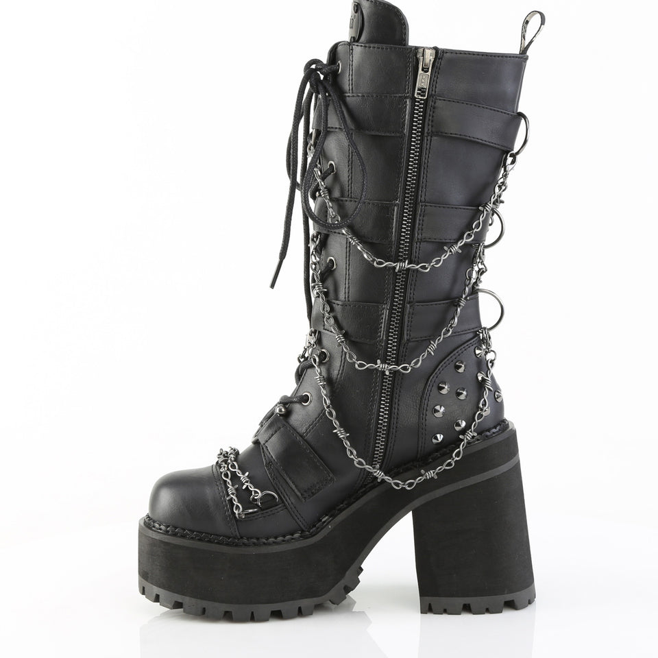 Demonia: Assault-117 Mid-Calf Boots