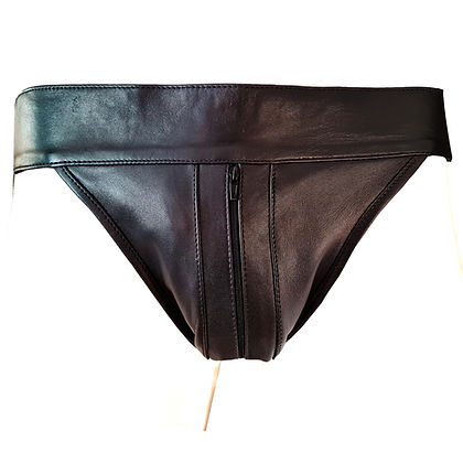 Leather Zip Jocks