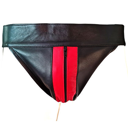 Leather Zip Jocks