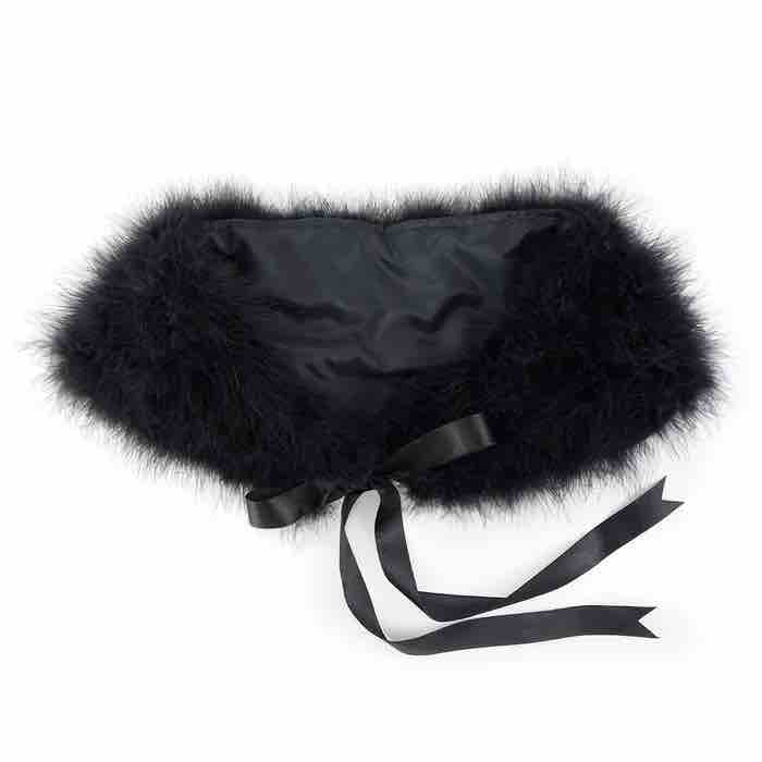The black Marabou Capelet.