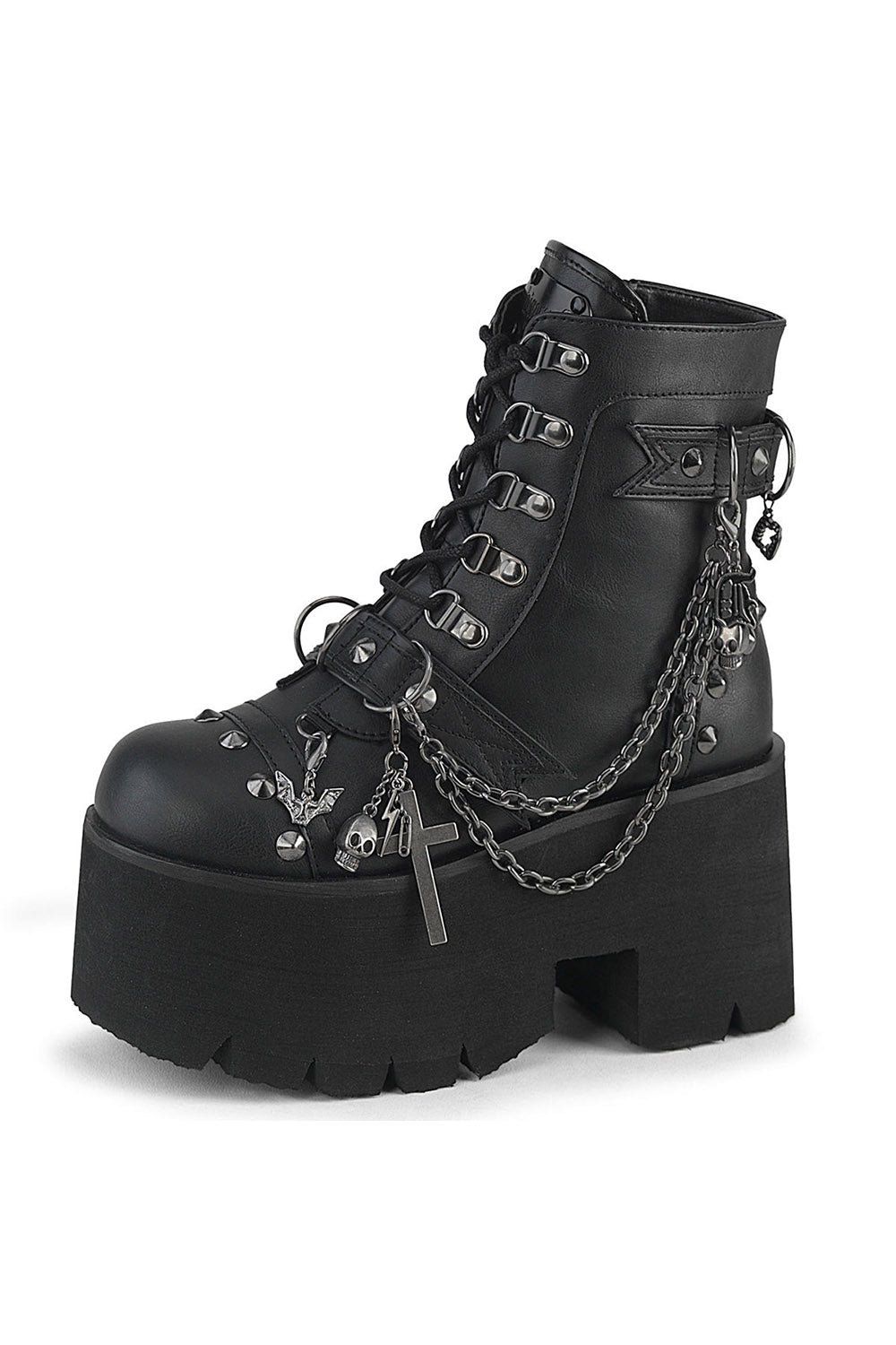 Demonia's Ashes 52 Chunky Platform (Vegan Leather)