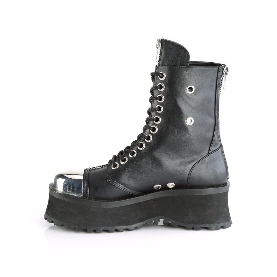 Demonia: Gravedigger-10 Mid-Calf Boots (Vegan Leather)